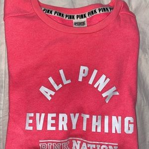 Small pink sweatshirt, great condition barley used!!